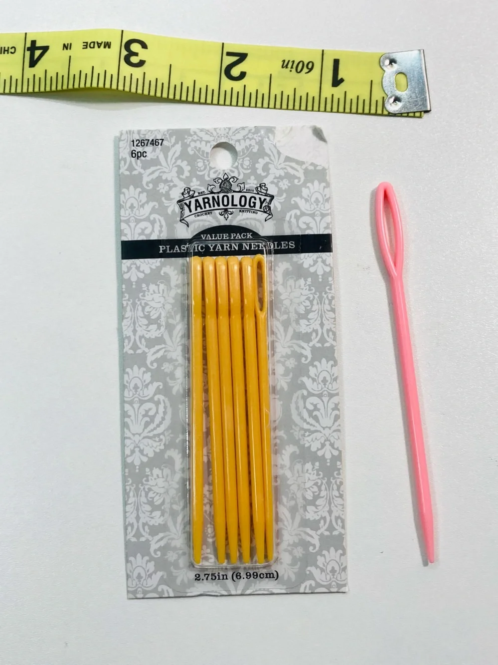 5 for $10: NEW Yarnology 3 Plastic Darning Needles Long Size‎ plus 1 XL
